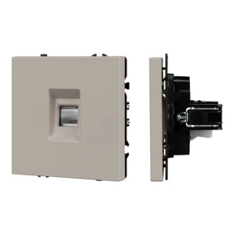 Фото #1 товара Механизм компьютерной розетки SCT-NOBE-MPC1-SFPL-CA (RJ-45, CAT6) (Arlight, Кашемир)