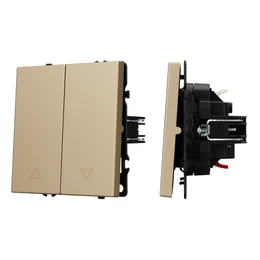 Фото #1 товара Механизм выключателя управления шторами SWT-NOBE-MKR2-SFPL-GD (230V, 10A) (Arlight, -)