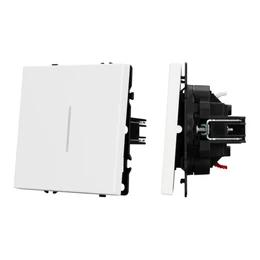 Фото #1 товара Механизм выключателя одноклавишный непроходной LED SWT-NOBE-MK01-SFPL-L-WH (230V, 10A) (Arlight, -)