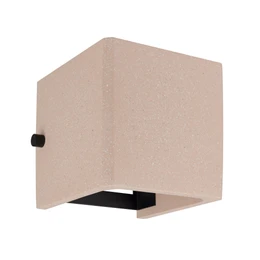 Фото #1 товара Светильник LGD-PERAN-WALL-S120x120-6W Warm3000 (Light ivory, 0-80 deg, 230V) (Arlight, IP65 Бетон, 3 года)
