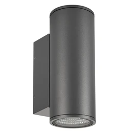 Фото #1 товара Светильник LGD-FORMA-WALL-TWIN-R90-2x12W Warm3000 (GR, 44 deg, 230V) (Arlight, IP54 Металл, 3 года)