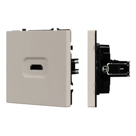 Фото #1 товара Механизм HDMI розетки SCT-NOBE-MHD1-SFPL-CA (Arlight, Кашемир)