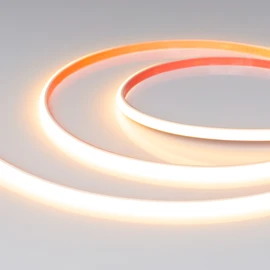 Фото #1 товара Светодиодная лента герметичная COB-PSW-X480-8mm 24V Warm2400 (6 W/m, IP67, TWP100, 5m) (Arlight, CRI>90)