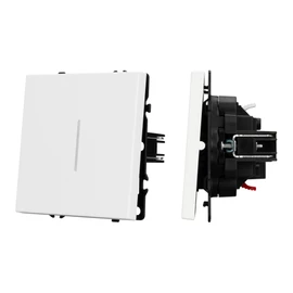 Фото #1 товара Механизм выключателя одноклавишный проходной LED SWT-NOBE-MKP1-SFPL-L-WH (230V, 10A) (Arlight, -)