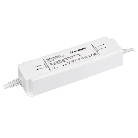 Фото товара Блок питания ARPJ-SP-571750-PFC (100W, 40-57V, 1.75A) (Arlight, IP67 Пластик, 5 лет)