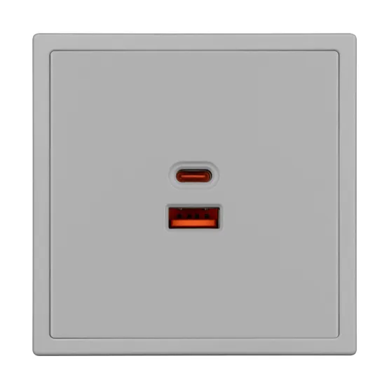 Фото #4 товара ARL NOBE USB Розетка тип A+C софт-тач никель SCT-MUAC-SFPL-FC-IS (65W, QC3) (Arlight, -)