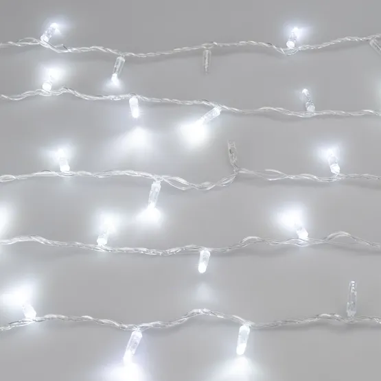 Фото #2 товара Светодиодная гирлянда ARD-STRING-CLASSIC-1000-CLEAR-100LED-PULSE White (230V, 7W) (Ardecoled, IP65)