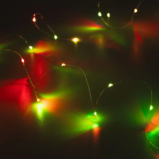 Фото #1 товара Светодиодная гирлянда ARD-DEW-HOME-2000-CLEAR-20LED-STD RGB (1.5V, Battery Pack, Cork) (Ardecoled, IP20)