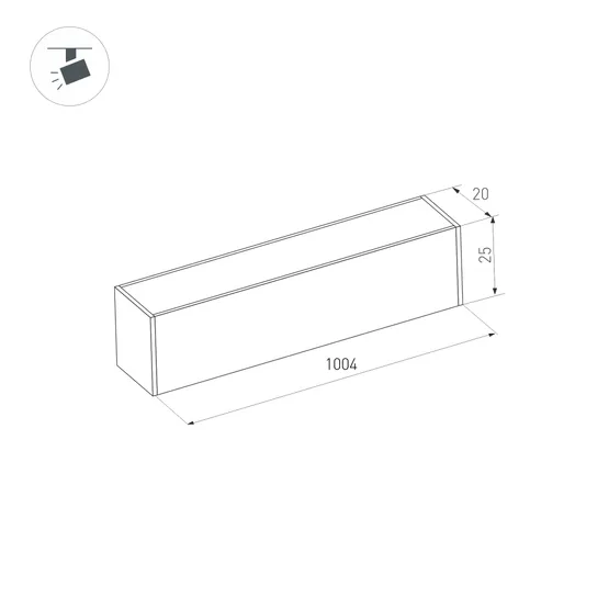 Фото #6 товара Светильник MAG-FLAT-25-L1000-30W Warm3000 (BK, 100 deg, 24V) (Arlight, IP20 Металл, 3 года)