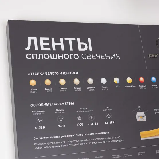 Фото #3 товара Стенд Ленты ARL-COB-01-1760х600mm (230V) (Arlight, -)
