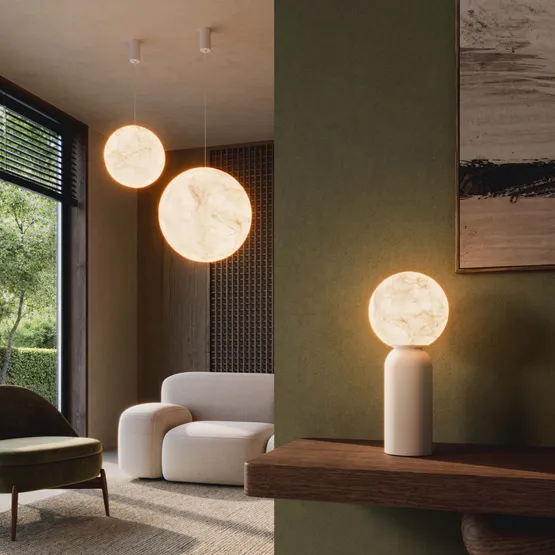 Фото #4 товара Светильник SP-SILKA-HANG-R400-12W Warm2700 (WH, 330 deg, 230V) (Arlight, IP20 Натуральный шелк, 3 года)