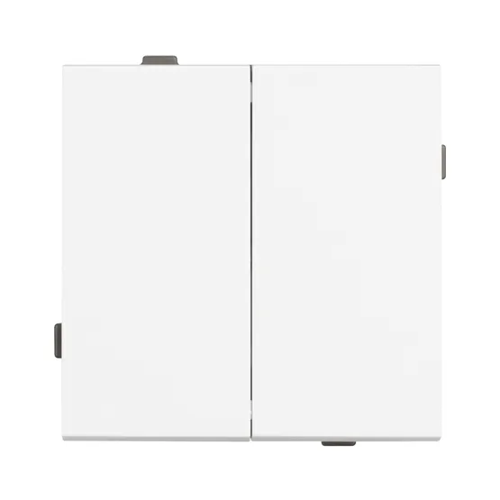 Фото #2 товара Механизм выключателя двухклавишный проходной SWT-TENDO-MKP2-PL-WH (230V, 10A) (Arlight, -)