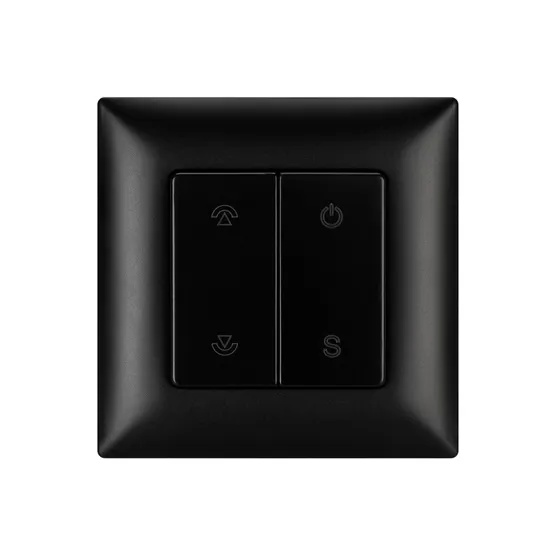 Фото #2 товара INTELLIGENT ARLIGHT Кнопочная панель SMART-RF-801-22-1G-DIM-SUF Black (3V, 2.4G) (IARL, IP20 Пластик, 5 лет)