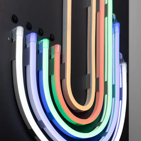 Фото #2 товара Стенд Гибкий Неон ARL-BLAZE-1760x600mm (DB 3мм, пленка, лого) (Arlight, -)