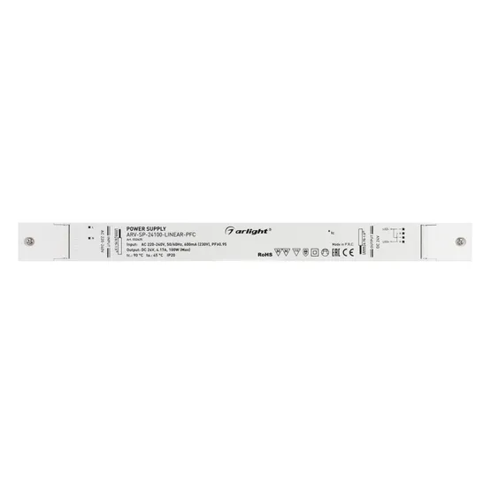 Фото #2 товара Блок питания ARV-SP-24100-LINEAR-PFC (24V, 4.17A, 100W) (Arlight, IP20 Пластик, 5 лет)