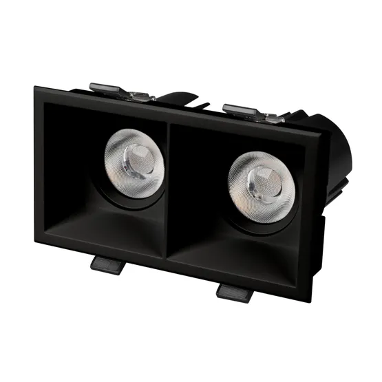 Фото #1 товара Светильник MS-FLOW-BUILT-S157x85-2x12W Day4000 (BK, 15 deg, 230V) (Arlight, IP20 Металл, 5 лет)