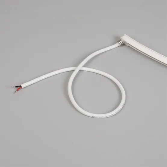 Фото #3 товара Светодиодная лента герметичная MOONLIGHT-3D-T-X544-10x10mm 24V Warm3000 (8 W/m, IP67, 5m, wire x1) (Arlight, Вывод боковой, 3 года)