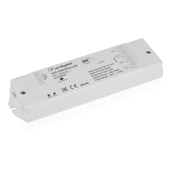 Фото товара Контроллер SR-1009FA-1 (12-36V, 240-720W) (Arlight, IP20 Пластик, 3 года)