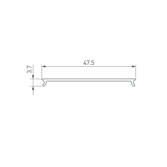 Фото #2 товара Экран STRETCH-S-50-CEIL-CENTER-10m OPAL BLACK (GAMMA50) (Arlight, -)