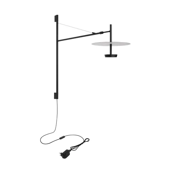 Фото #6 товара Светильник SP-CAMPANA-WALL-L1450-9W Warm3000 (BK, 130 deg, 230V, TELESCOPIC) (Arlight, IP20 Металл, 5 лет)