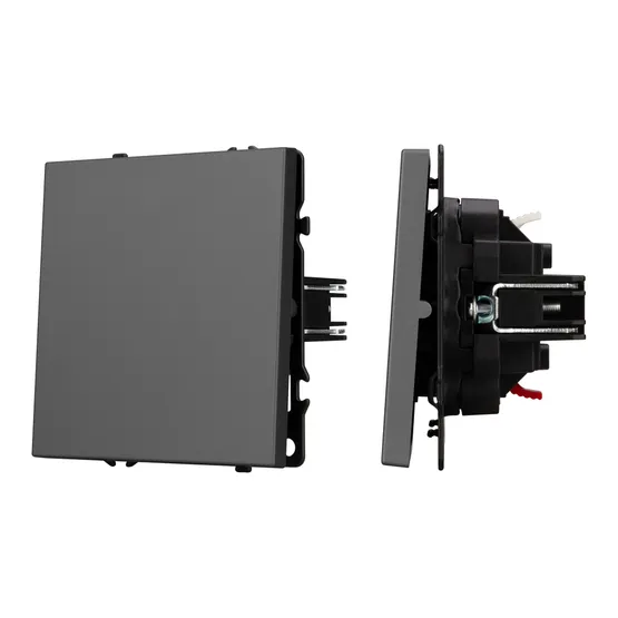 Фото #1 товара Механизм выключателя одноклавишный непроходной SWT-NOBE-MK01-SFPL-GR (230V, 10A) (Arlight, -)