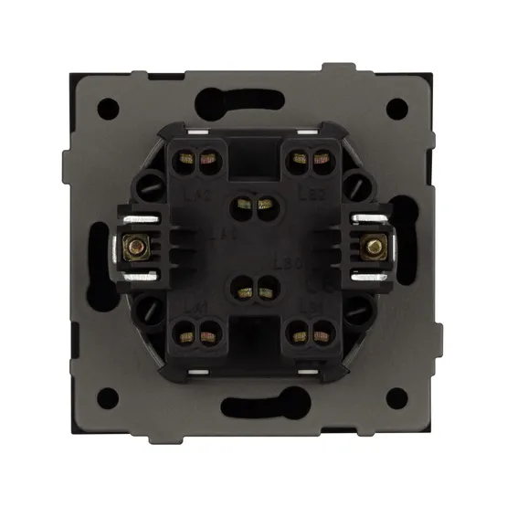 Фото #2 товара Механизм выключателя одноклавишный проходной SWT-TENDO-MKP1-SFPL-BK (230V, 10A) (Arlight, -)