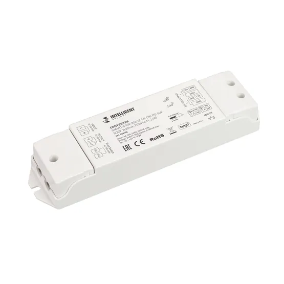 Фото товара INTELLIGENT ARLIGHT Конвертер SMART-0-10V-302-72-SH-DRI-PD-SUF (230V, 2x20mA, TUYA Wi-Fi, 2.4G) (IARL, IP20 Пластик, 5 лет)