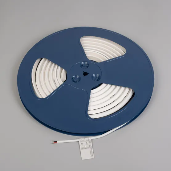 Фото #4 товара Светодиодная лента герметичная MOONLIGHT-3D-T-X544-10x10mm 24V Warm3000 (8 W/m, IP67, 5m, wire x1) (Arlight, Вывод боковой, 3 года)