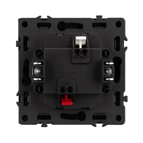 Фото #3 товара Механизм выключателя одноклавишный непроходной LED SWT-NOBE-MK01-SFPL-L-BK (230V, 10A) (Arlight, -)