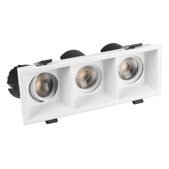 Фото #5 товара Светильник MS-FLOW-BUILT-S230x85-3x12W Warm3000 (WH, 55 deg, 230V) (Arlight, IP20 Металл, 5 лет)