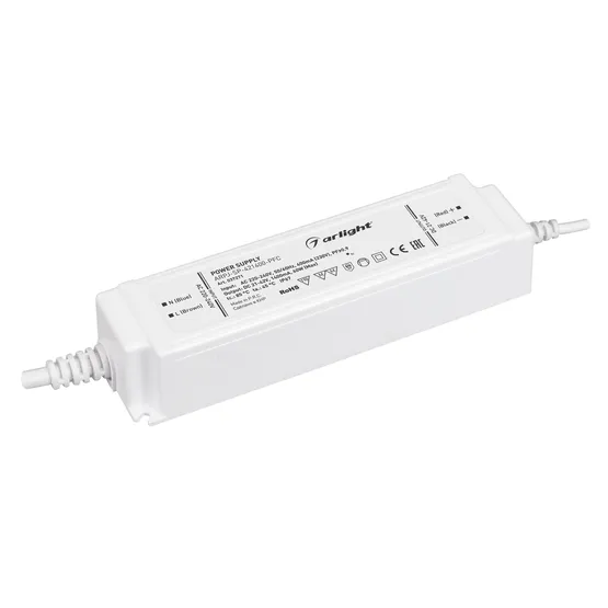 Фото #1 товара Блок питания ARPJ-SP-421400-PFC (60W, 21-42V, 1.4A) (Arlight, IP67 Пластик, 5 лет)