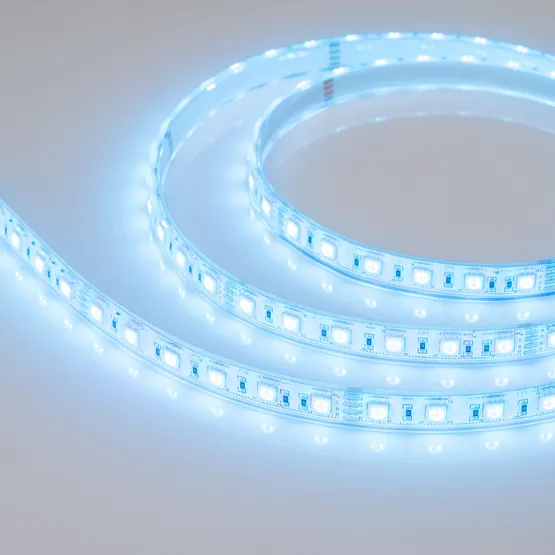 Фото #3 товара Светодиодная лента герметичная RTW-PU-B60-12.5mm 24V RGB (14.4 W/m, IP68, Wire 2m, 5m) (Arlight, -)