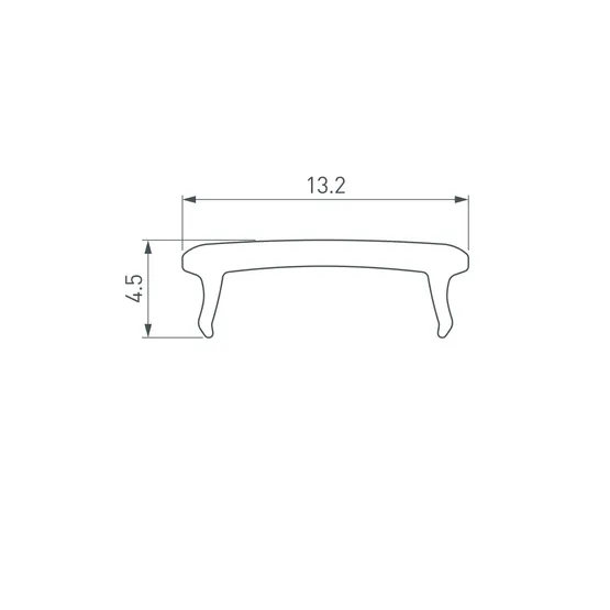 Фото #2 товара Экран SL-COMFORT-2316-2000 BLACK (Arlight, Пластик)