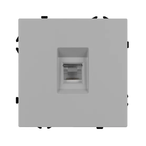 Фото #2 товара Механизм компьютерной розетки SCT-NOBE-MPC1-SFPL-IS (RJ-45, CAT6) (Arlight, Никель)