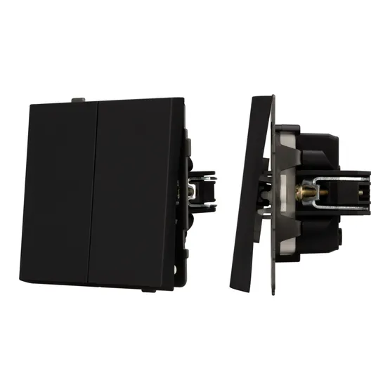 Фото #1 товара Механизм выключателя управления шторами SWT-TENDO-MKR2-SFPL-BK (230V, 10A) (Arlight, -)