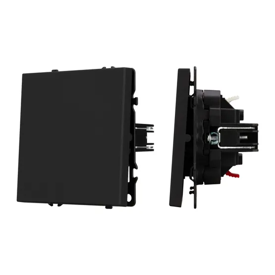 Фото #1 товара Механизм выключателя одноклавишный непроходной SWT-NOBE-MK01-SFPL-BK (230V, 10A) (Arlight, -)