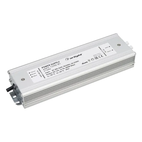 Фото #1 товара Блок питания ARPV-12200-B1 (12V, 16,7A, 200W) (Arlight, IP67 Металл, 3 года)