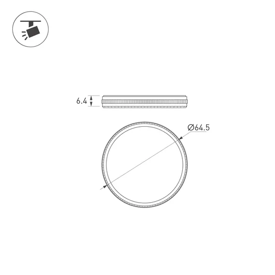 Фото #3 товара Фильтр LGD-ARTIFACT-CPL-LENS-R62 (BK) (Arlight, Металл)
