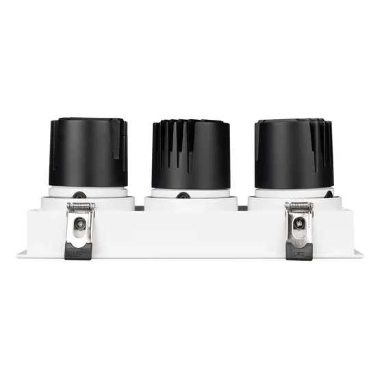 Фото #4 товара Светильник MS-FLOW-BUILT-S230x85-3x12W Warm3000 (WH, 55 deg, 230V) (Arlight, IP20 Металл, 5 лет)