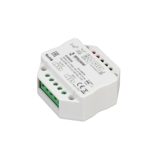 Фото #2 товара INTELLIGENT ARLIGHT Диммер SMART-SET-TRIAC-601-72-DIM-PD-IN Black (230V, 1x1.5A, x4, ПДУ 10кн, 2.4G) (IARL, IP20 Пластик, 5 лет)