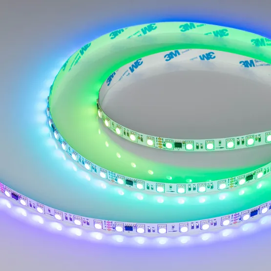 Фото #2 товара Светодиодная лента DMX-B72-10mm 24V RGB-PX6 (16 W/m, IP20, 5060, 5m) (Arlight, -)