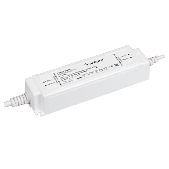 Фото товара Блок питания ARPJ-SP-57700-PFC (40W, 29-57V, 0.7A) (Arlight, IP67 Пластик, 5 лет)