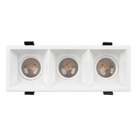 Фото #3 товара Светильник MS-FLOW-BUILT-S230x85-3x12W Warm3000 (WH, 55 deg, 230V) (Arlight, IP20 Металл, 5 лет)