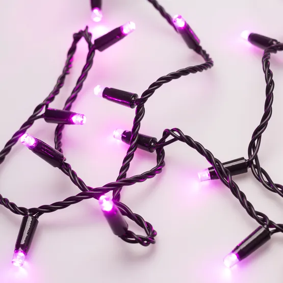 Фото #3 товара Светодиодная гирлянда ARD-STRING-CLASSIC-10000-BLACK-100LED-STD PINK (230V, 7W) (Ardecoled, IP65)