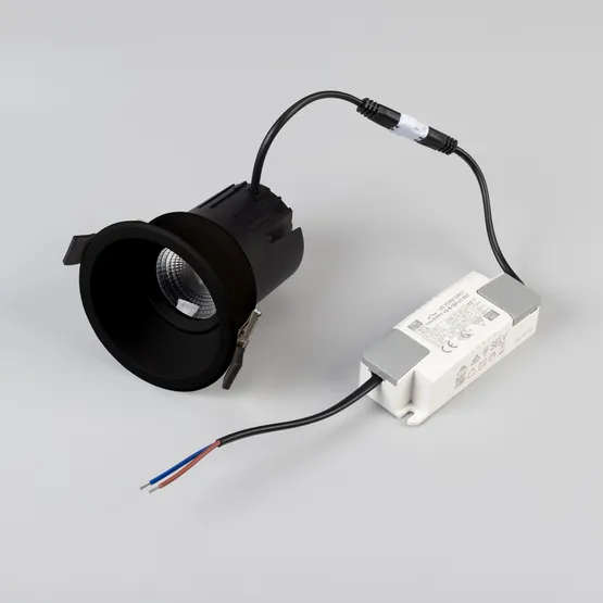 Фото #3 товара Светильник MS-FLOW-BUILT-R85-12W Day4000 (BK, 55 deg, 230V) (Arlight, IP20 Металл, 5 лет)