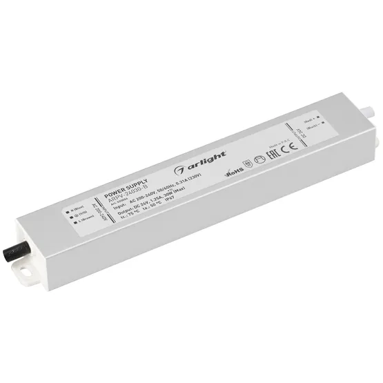 Фото #1 товара Блок питания ARPV-24030-B (24V, 1.3A, 30W) (Arlight, IP67 Металл, 3 года)