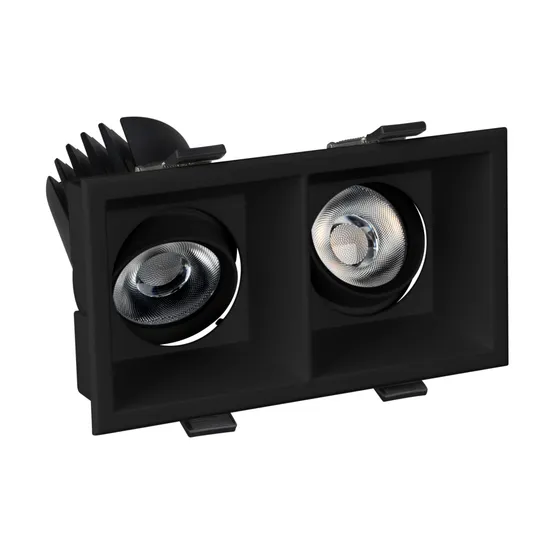 Фото #5 товара Светильник MS-FLOW-BUILT-S157x85-2x6W Warm3000 (BK, 15 deg, 230V) (Arlight, IP20 Металл, 5 лет)