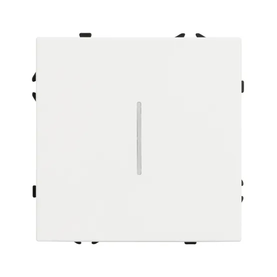 Фото #2 товара Механизм выключателя одноклавишный проходной LED SWT-NOBE-MKP1-SFPL-L-WH (230V, 10A) (Arlight, -)