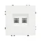 Минифото #2 товара Механизм сдвоенной компьютерной розетки SCT-NOBE-MPC2-SFPL-WH (RJ-45, CAT6) (Arlight, -)