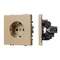 Минифото #1 товара Механизм электрической розетки SCT-NOBE-MEU1-SFPL-GD (230V, 16A) (Arlight, -)